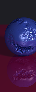 Java ray tracer showing Perlin noise texture on a sphere